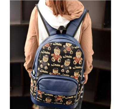 新款PU雙肩包 卡通休閑學(xué)生與兒童書包的批發(fā)與代理商機(jī)